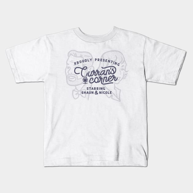 Curran's Corner Badge | Light Shirt Kids T-Shirt by designbystasia